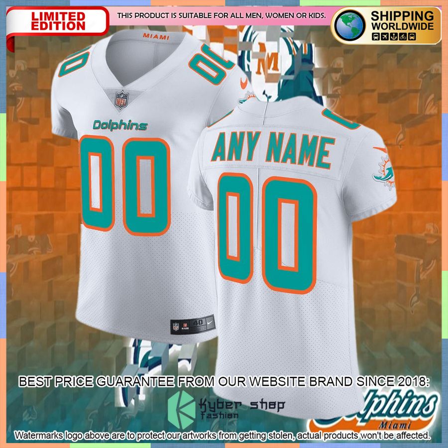 Miami Dolphins Vapor Untouchable Elite Custom White Football Jersey 4 Miami Dolphins Vapor Untouchable Elite Custom White Football Jersey word3
