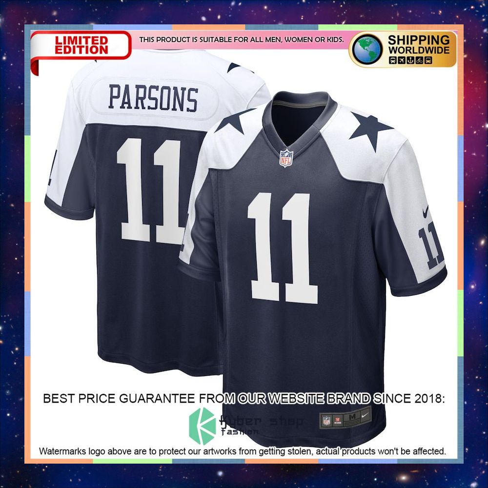 Micah Parsons Dallas Cowboys Alternate Navy Football Jersey 4 Micah Parsons Dallas Cowboys Alternate Navy Football Jersey word3