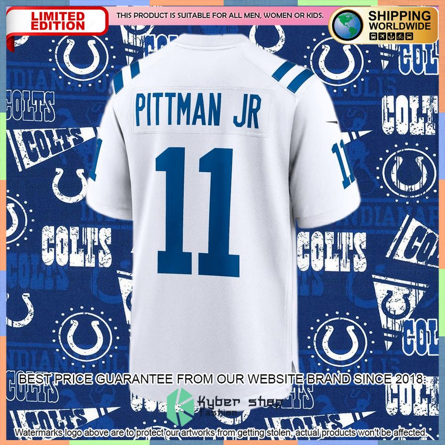 Michael Pittman Jr. Indianapolis Colts White Football Jersey 6 Michael Pittman Jr. Indianapolis Colts White Football Jersey word3
