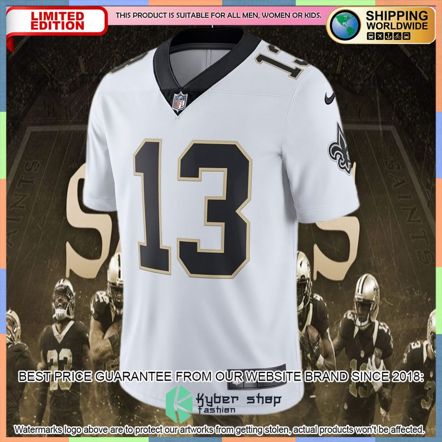 Michael Thomas New Orleans Saints Vapor Untouchable White Football Jersey 5 Michael Thomas New Orleans Saints Vapor Untouchable White Football Jersey word2