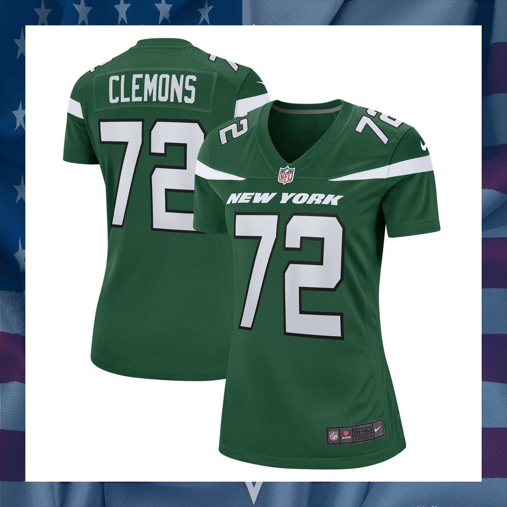 Micheal Clemons New York Jets Women's Gotham Green Football Jersey 8 Micheal Clemons New York Jets Women's Gotham Green Football Jersey word2