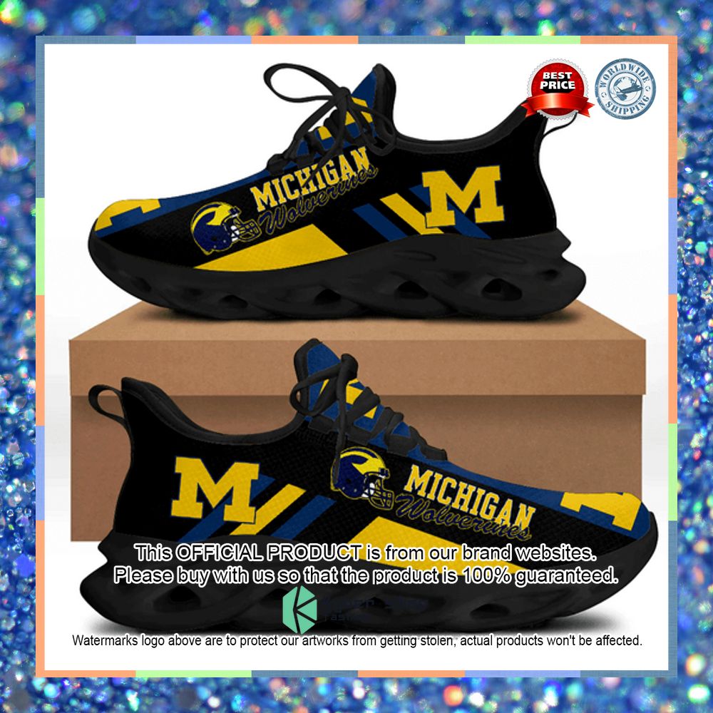 Michigan Wolverines Max Soul Shoes 4 Michigan Wolverines Max Soul Shoes word3