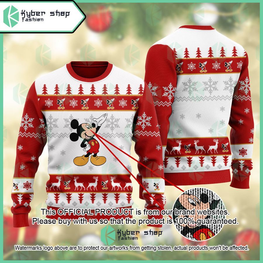 Mickey Mouse Disney's Mickey Mouse Christmas Sweater word1