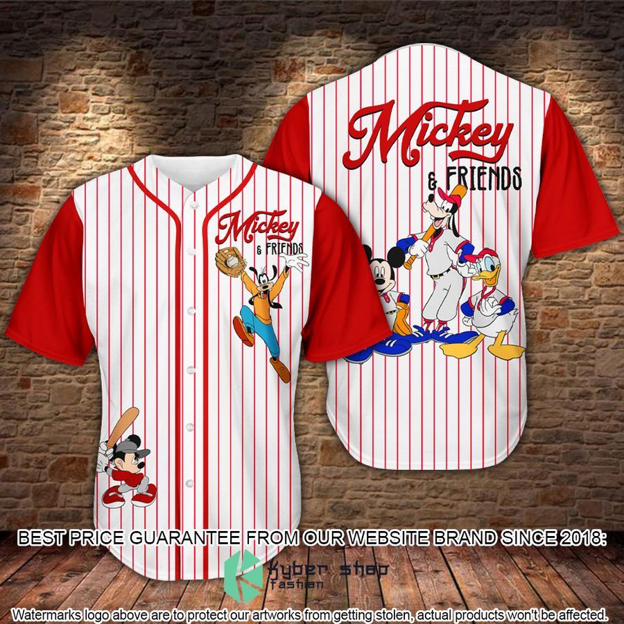 Mickey Mouse & Friends striped Baseball Jersey