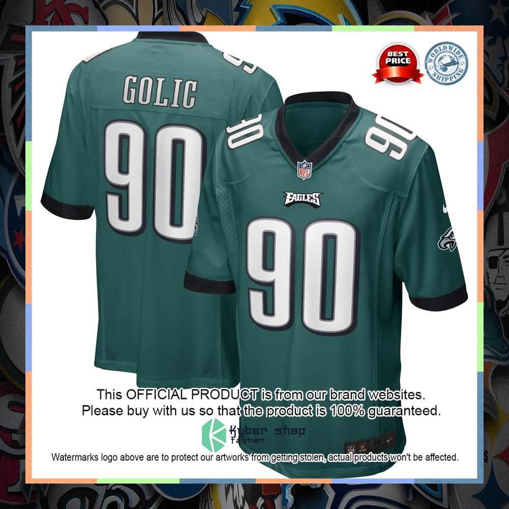 Mike Golic Philadelphia Eagles Football Retired Midnight Green Football Jersey 5 Mike Golic Philadelphia Eagles Football Retired Midnight Green Football Jersey word3