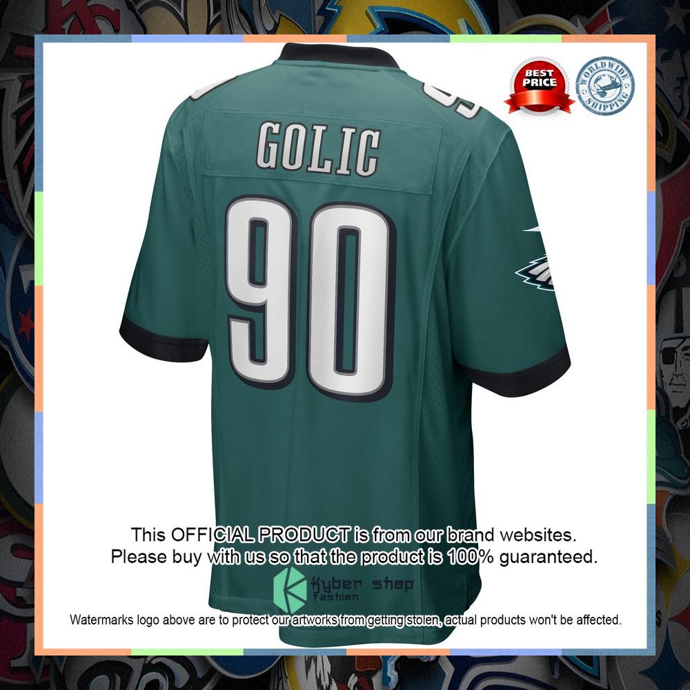 Mike Golic Philadelphia Eagles Football Retired Midnight Green Football Jersey 7 Mike Golic Philadelphia Eagles Football Retired Midnight Green Football Jersey word3