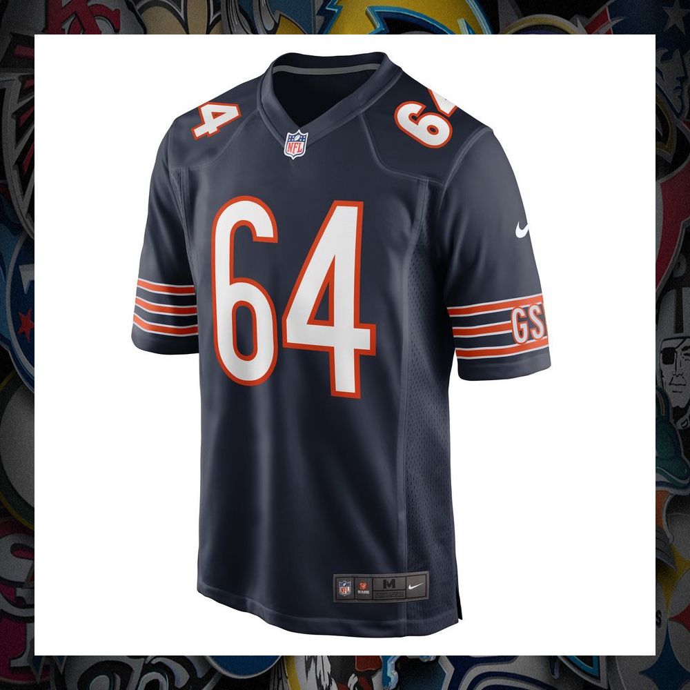 Mike Pennel Jr. Chicago Bears Navy Football Jersey 6 Mike Pennel Jr. Chicago Bears Navy Football Jersey word1