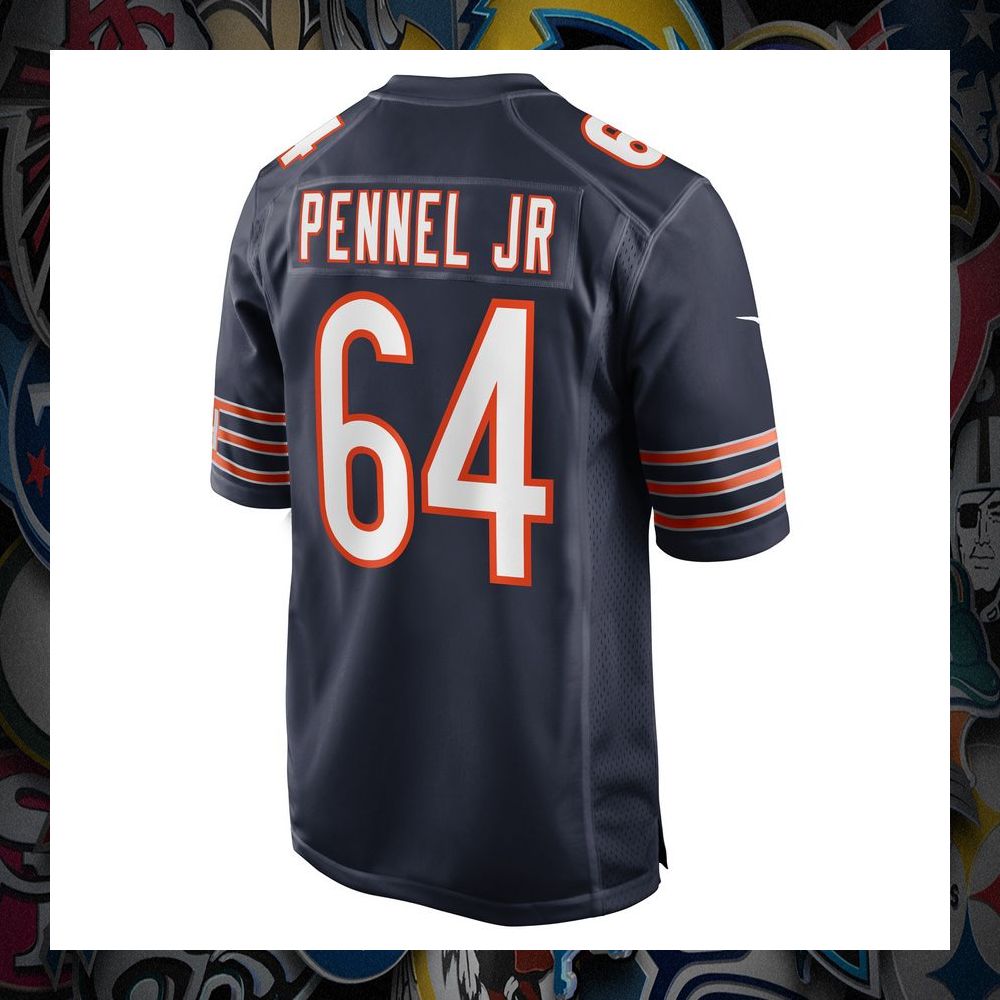 Mike Pennel Jr. Chicago Bears Navy Football Jersey 7 Mike Pennel Jr. Chicago Bears Navy Football Jersey word1