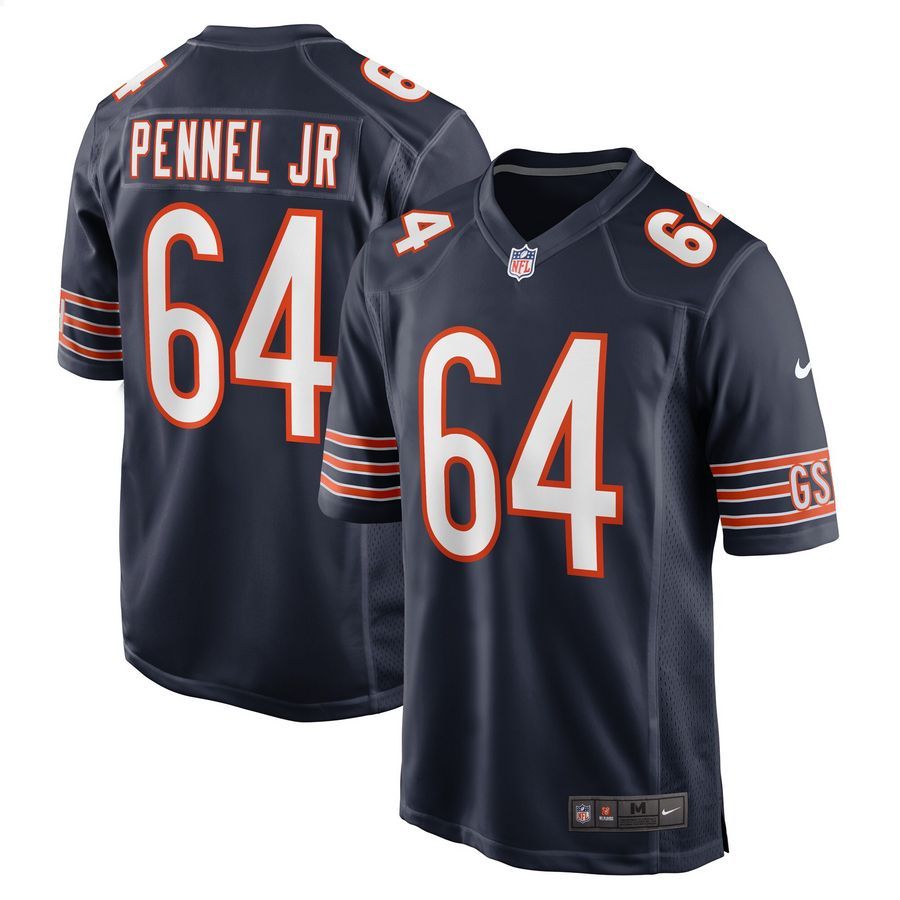 Mike Pennel Jr. Chicago Bears Navy Football Jersey 4 Mike Pennel Jr. Chicago Bears Navy Football Jersey word1