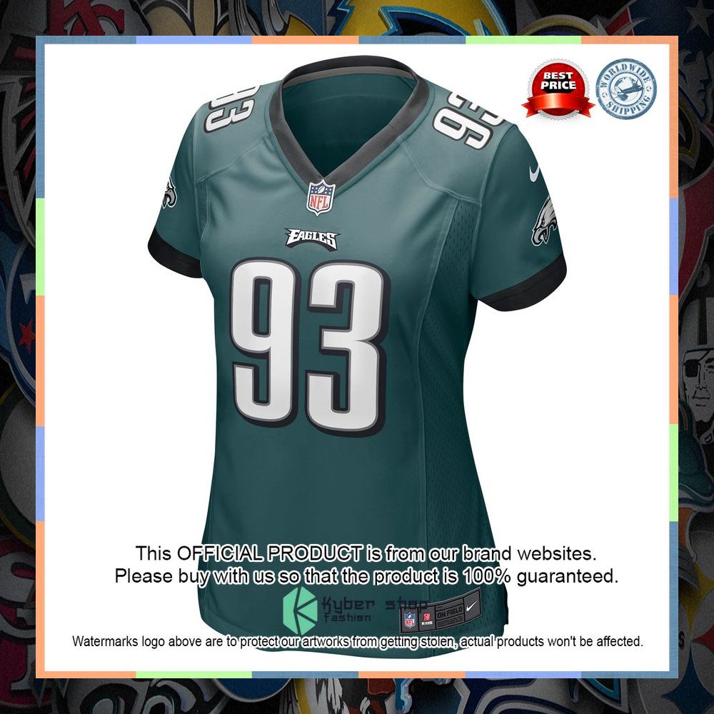 Milton Williams Philadelphia Eagles Women's Midnight Green Football Jersey 6 Milton Williams Philadelphia Eagles Women's Midnight Green Football Jersey word3