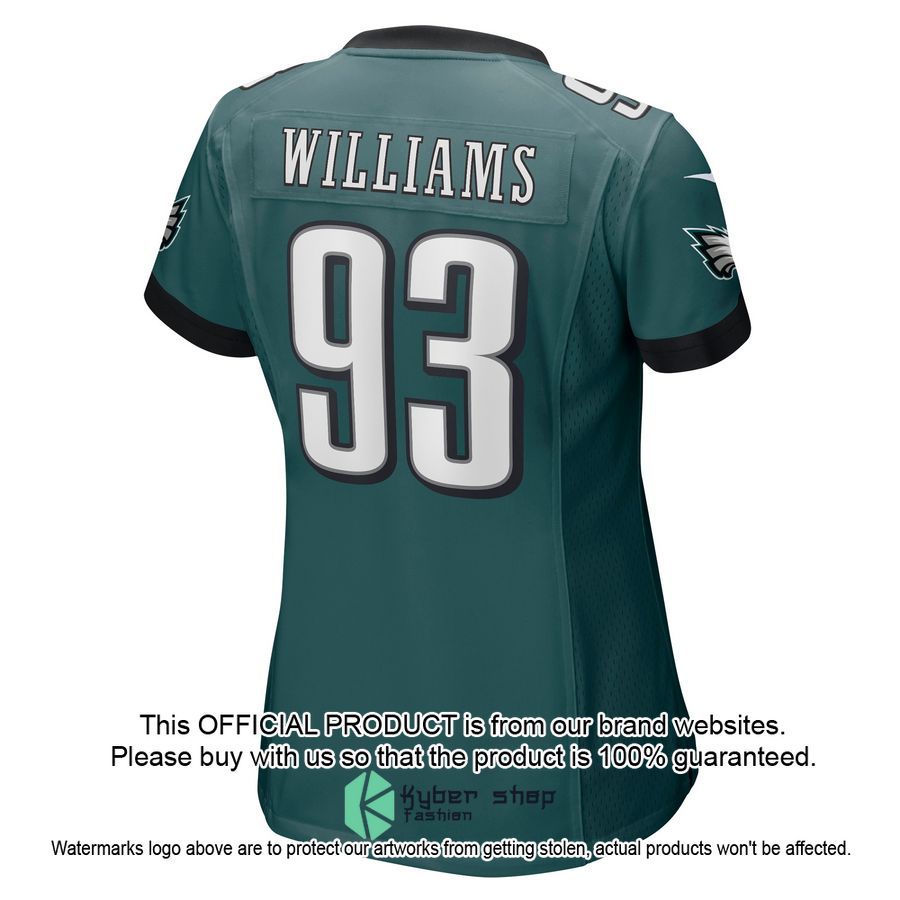 Milton Williams Philadelphia Eagles Women's Midnight Green Football Jersey 3 Milton Williams Philadelphia Eagles Women's Midnight Green Football Jersey word3