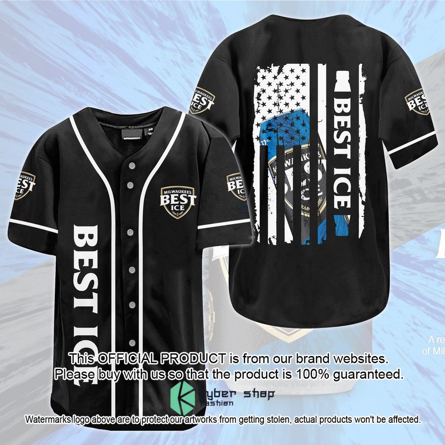 Milwaukee's Best United States Flag Baseball Jersey