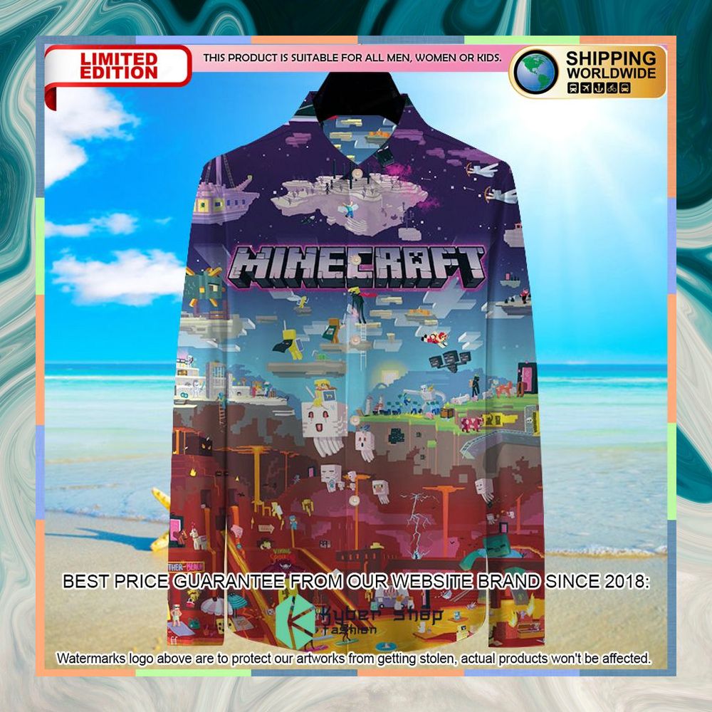 Minecraft Long Sleeve Shirt 4 Minecraft Long Sleeve Shirt word3