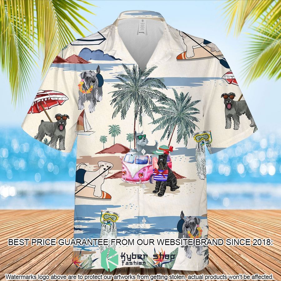 Miniature Schnauzer Summer Beach Hawaiian Shirt