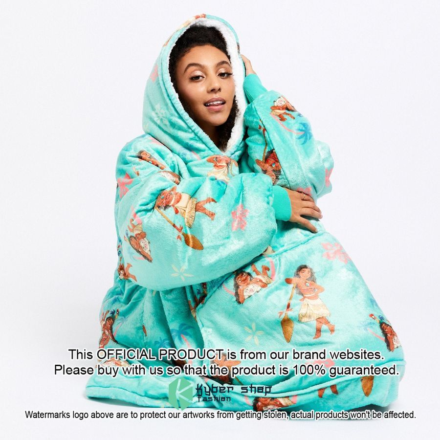 Moana Princess Oodie Blanket Hoodie 3 Moana Princess Oodie Blanket Hoodie word2