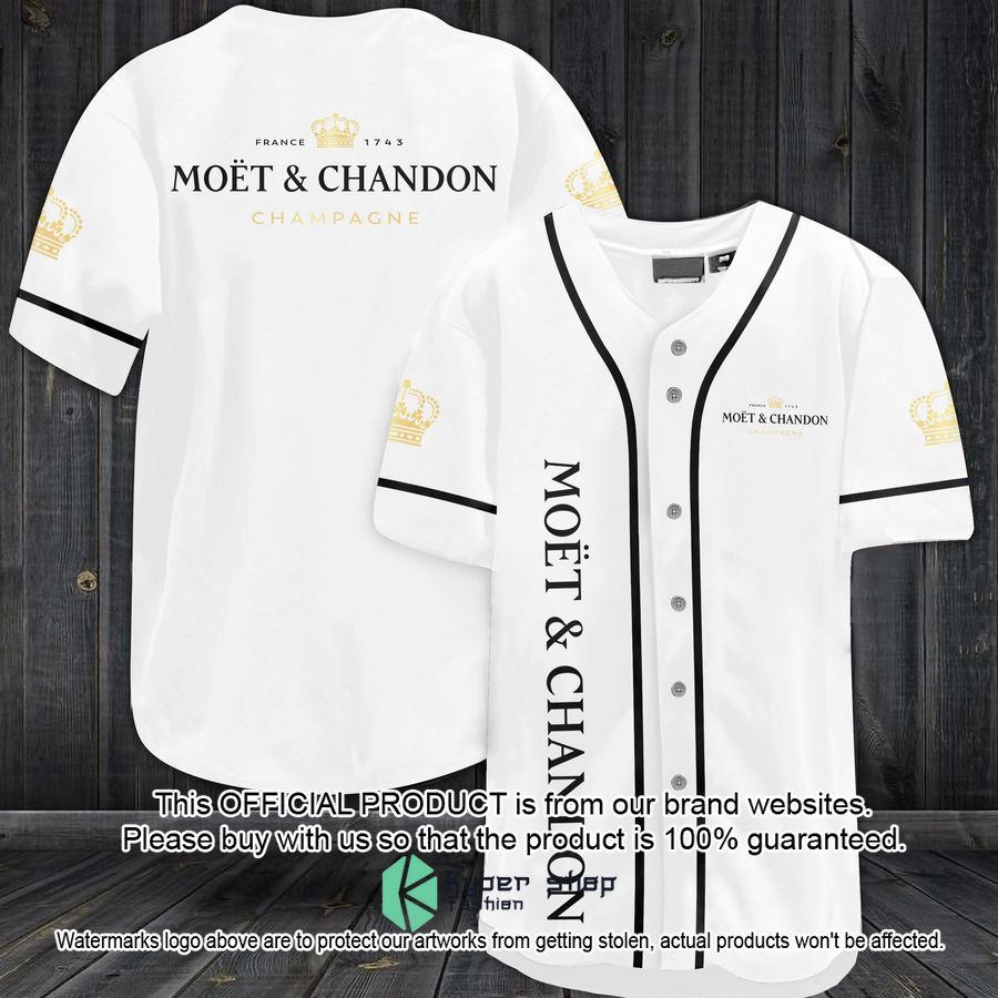 Moet Champagne Baseball Jersey word1