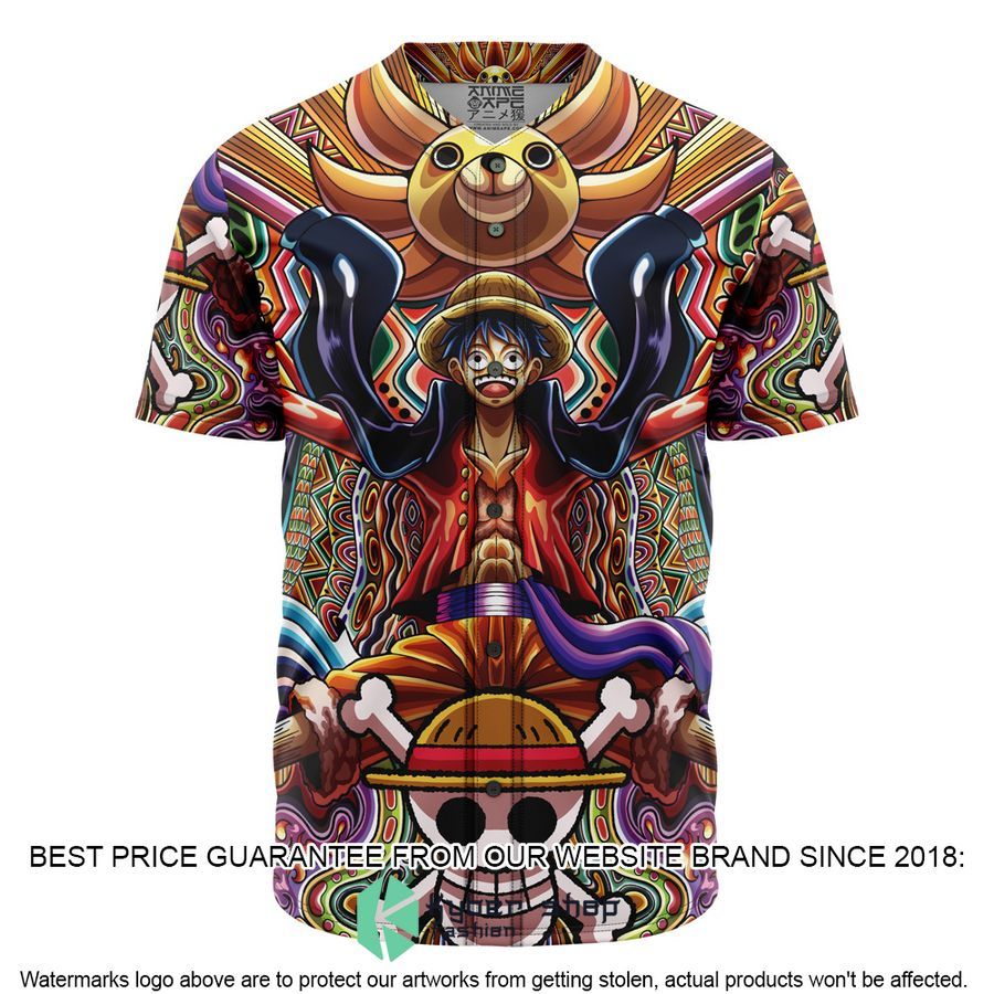 Monkey D Luffy One Piece Baseball Jersey word1