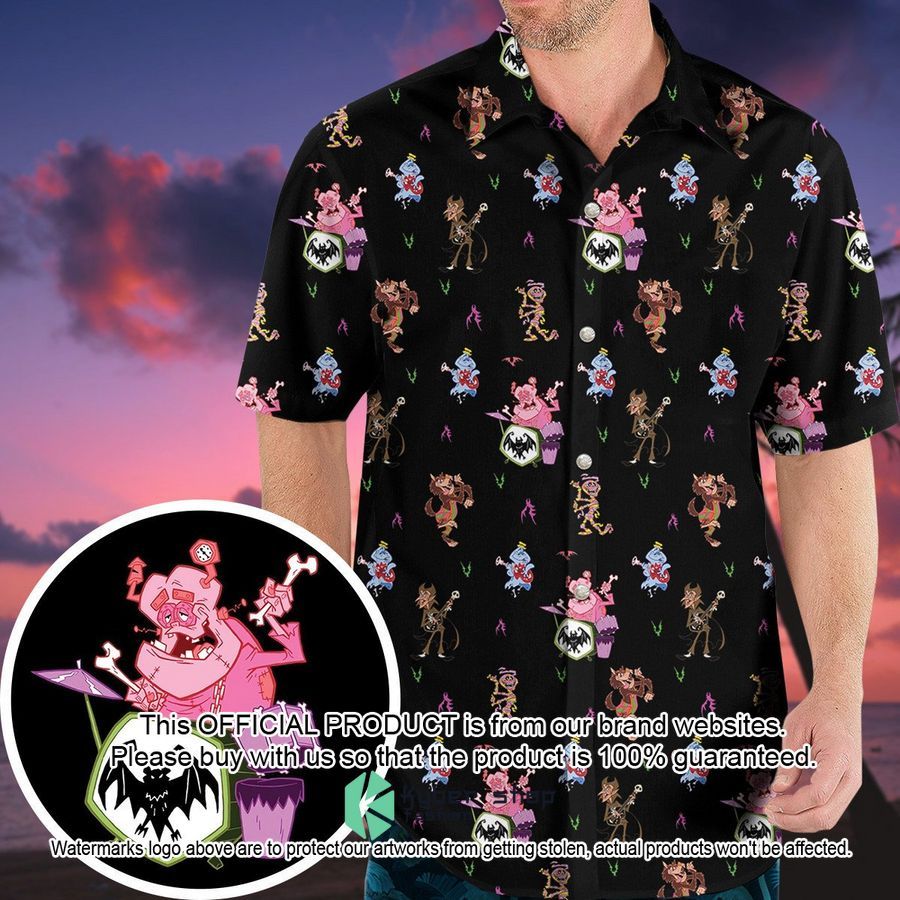Monsters Cereal Pattern Hawaiian Shirt word2