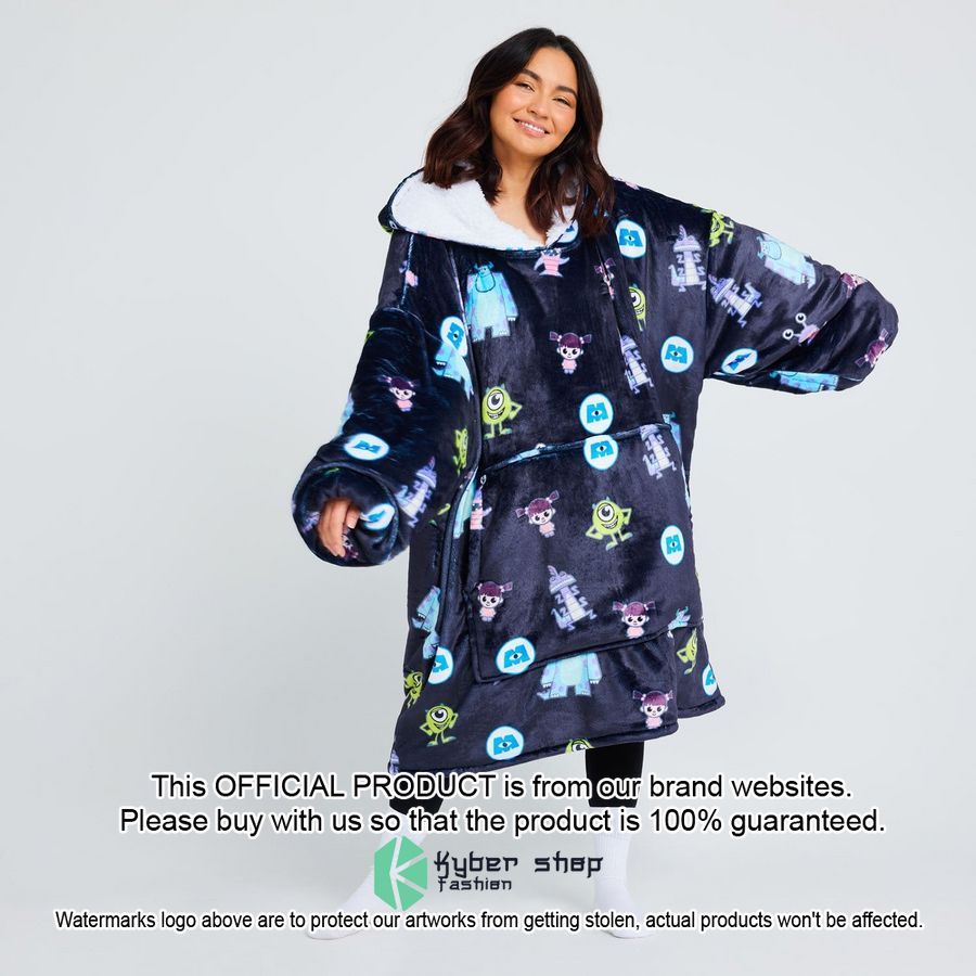 Monsters Inc Black Oodie Blanket Hoodie