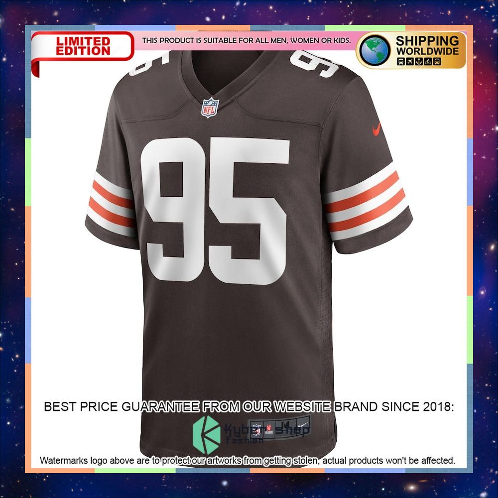 Myles Garrett Cleveland Browns Player Brown Football Jersey 5 Myles Garrett Cleveland Browns Player Brown Football Jersey word2