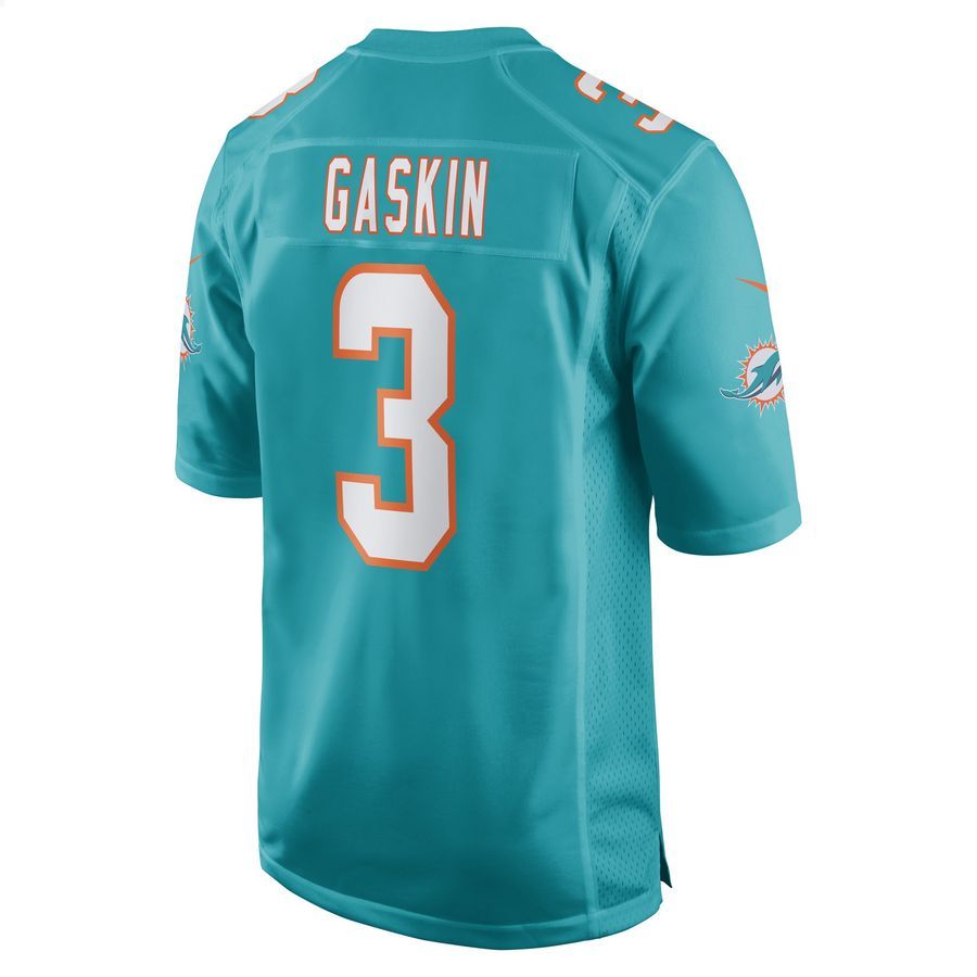 Myles Gaskin Miami Dolphins Aqua Football Jersey 3 Myles Gaskin Miami Dolphins Aqua Football Jersey word1