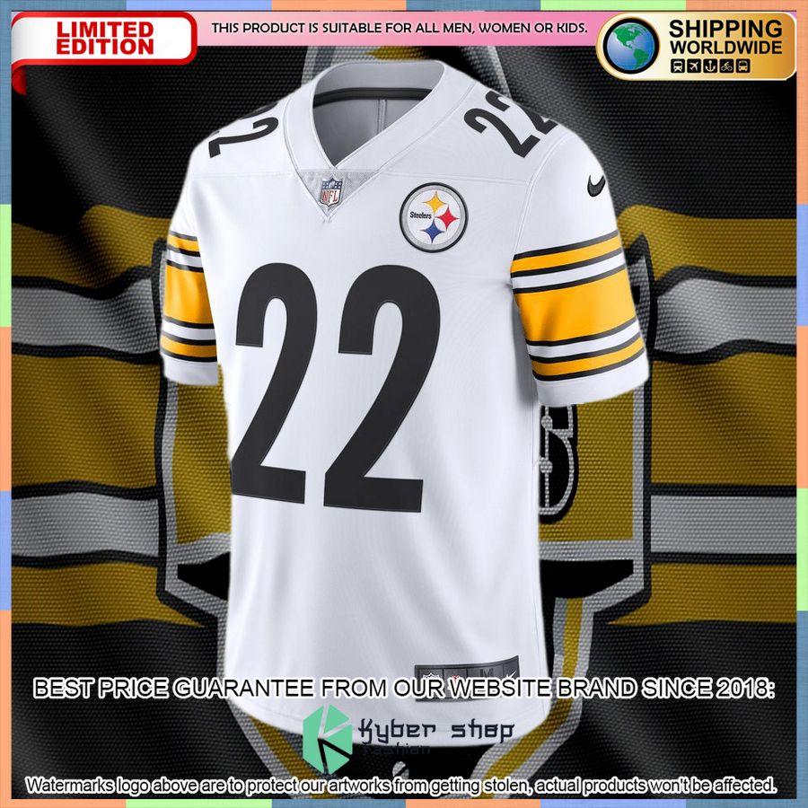 Najee Harris Pittsburgh Steelers Vapor White Football Jersey 5 Najee Harris Pittsburgh Steelers Vapor White Football Jersey word1
