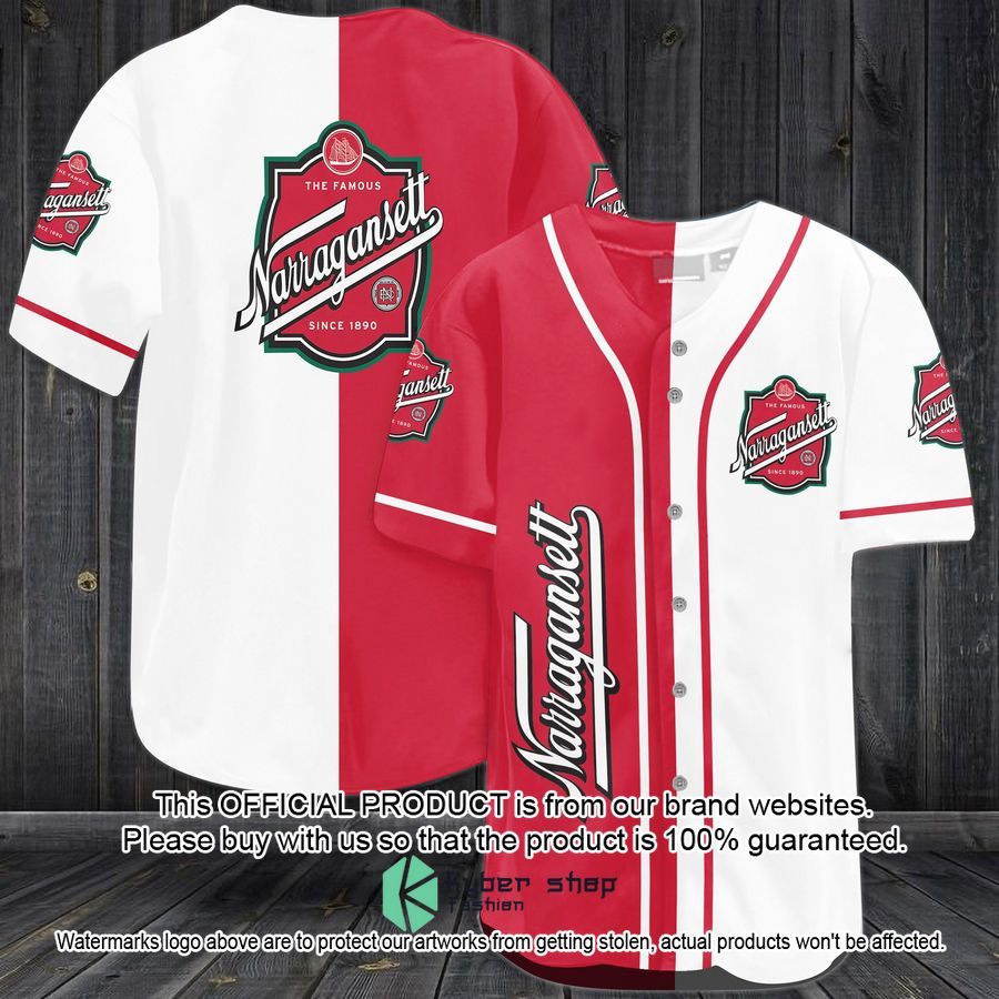 Narragansett Lager Baseball Jersey word2