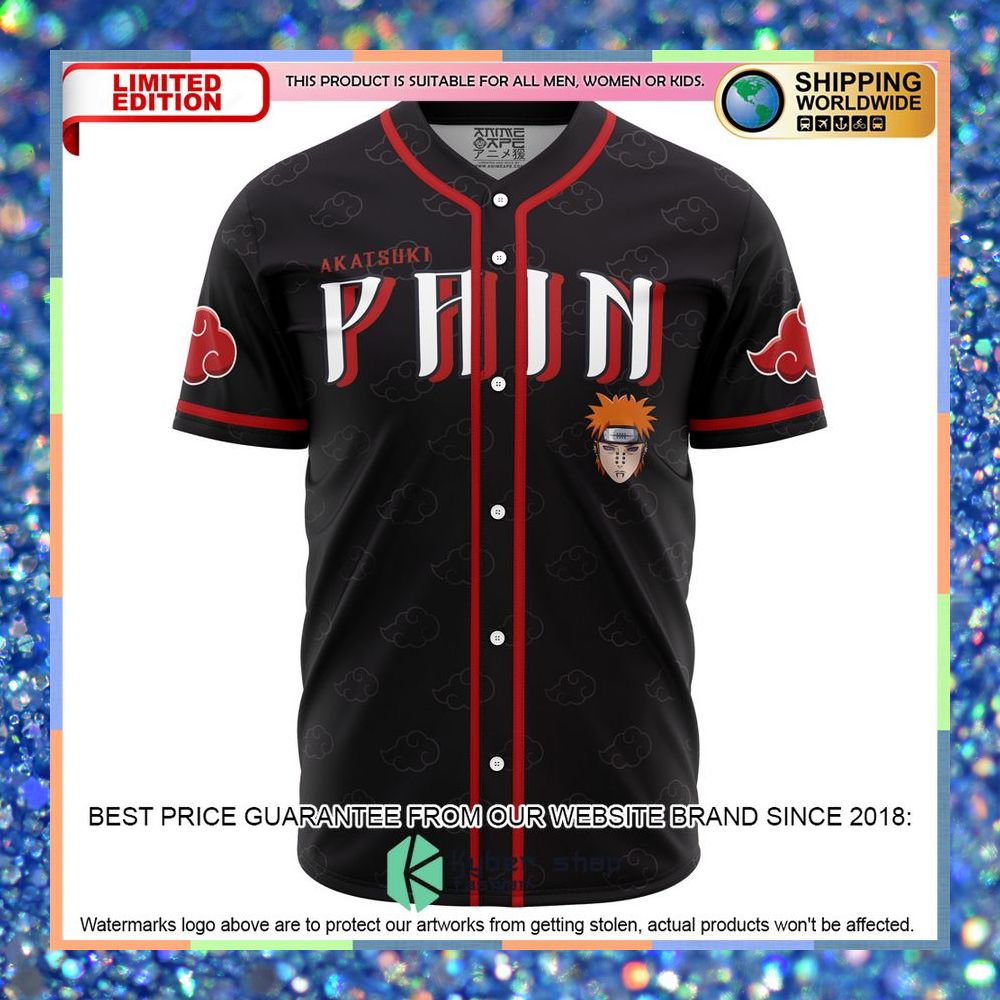 Naruto Akatsuki Astral Led Pain Baseball Jersey 4 Naruto Akatsuki Astral Led Pain Baseball Jersey word2