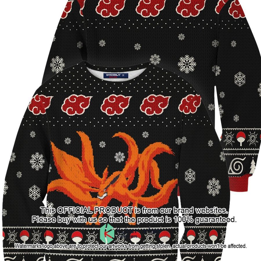 Naruto Nine Tailed Christmas Sweater word1