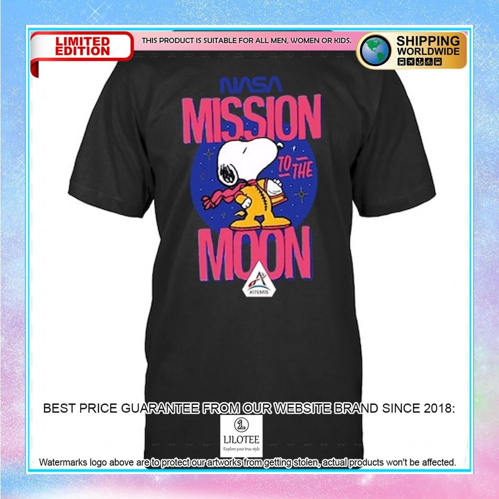 Nasa Mission To The Moon Snoopy 2D Shirt, Hoodie 2 Nasa Mission To The Moon Snoopy 2D Shirt, Hoodie word1