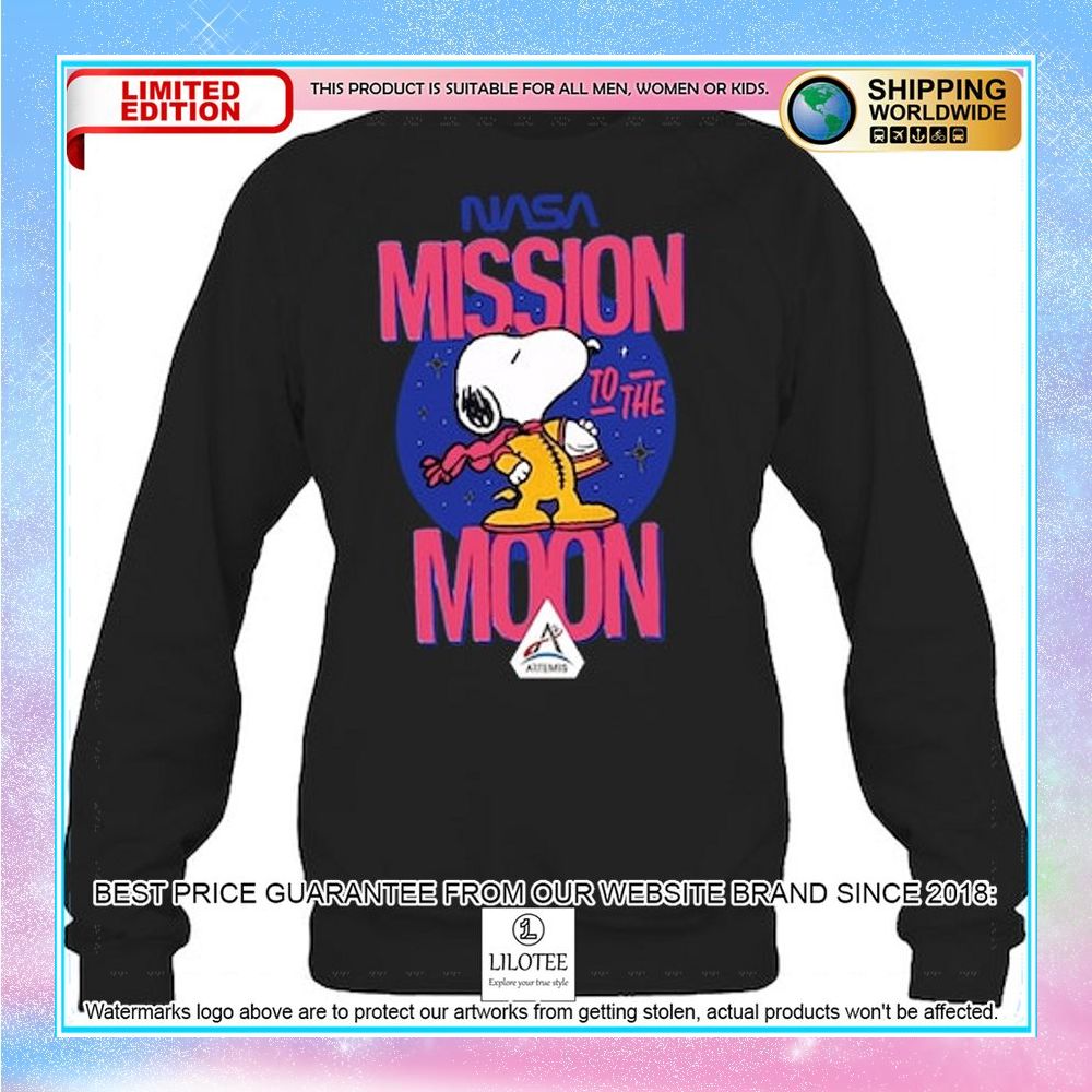 Nasa Mission To The Moon Snoopy 2D Shirt, Hoodie 5 Nasa Mission To The Moon Snoopy 2D Shirt, Hoodie word1
