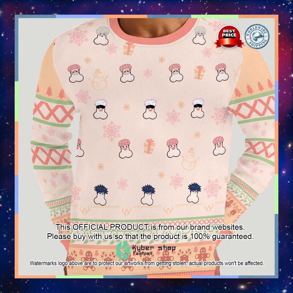 Naughty JJK Christmas Ugly Sweater 9 Naughty JJK Christmas Ugly Sweater word3