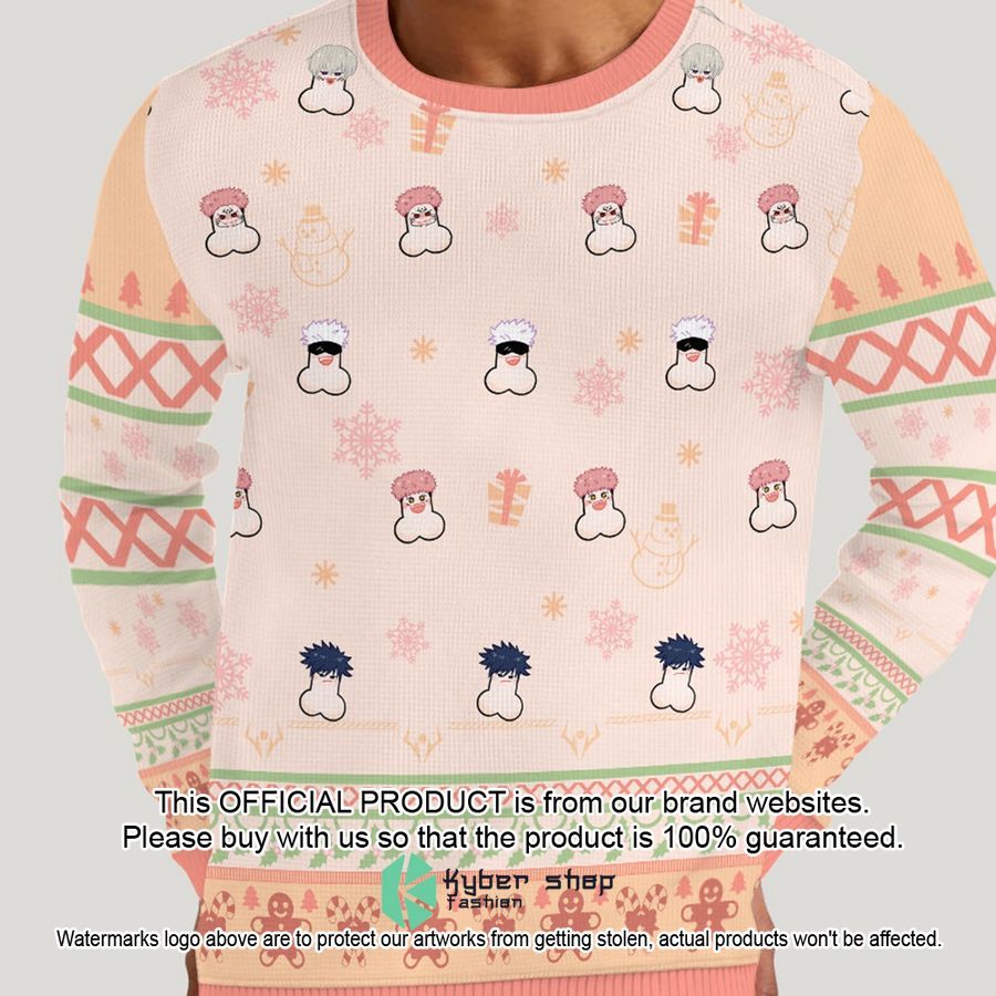 Naughty JJK Christmas Ugly Sweater 4 Naughty JJK Christmas Ugly Sweater word3
