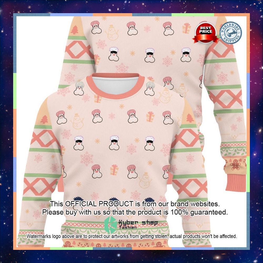 Naughty JJK Christmas Ugly Sweater 10 Naughty JJK Christmas Ugly Sweater word3
