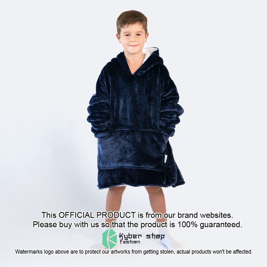 Navy Kids Oodie Blanket Hoodie