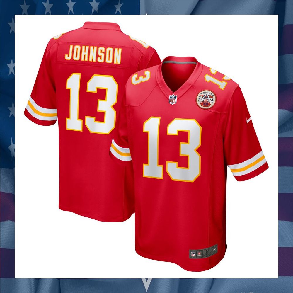 Nazeeh Johnson Kansas City Chiefs Red Football Jersey 8 Nazeeh Johnson Kansas City Chiefs Red Football Jersey word2