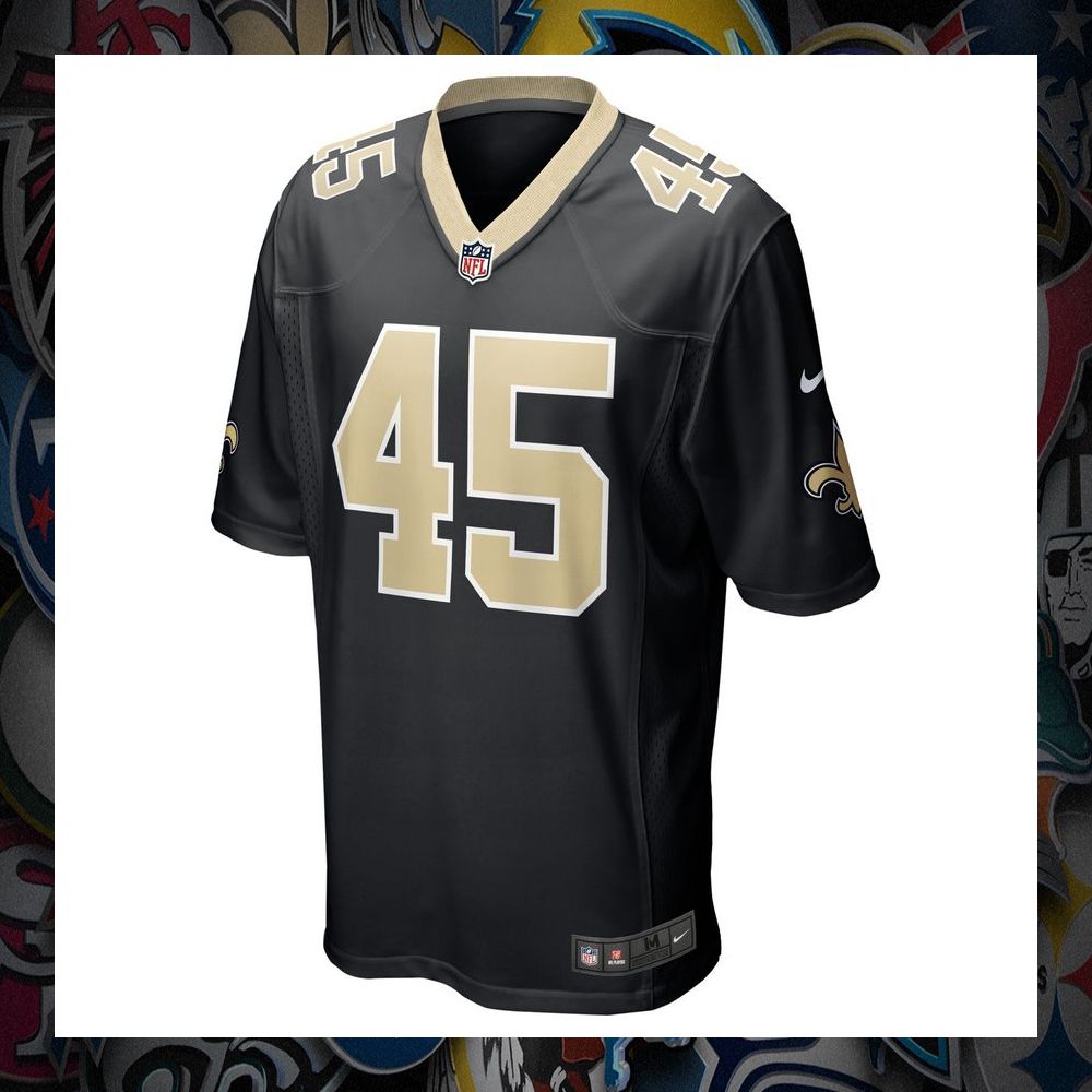Nephi Sewell New Orleans Saints Black Football Jersey 6 Nephi Sewell New Orleans Saints Black Football Jersey word2