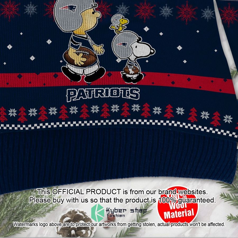 New England Patriots Charlie Brown Peanuts Snoopy Christmas Sweater 4 New England Patriots Charlie Brown Peanuts Snoopy Christmas Sweater word2
