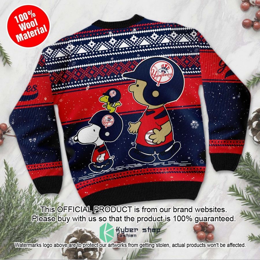 New York Yankees Charlie Brown Snoopy Wear Football Jersey Christmas Sweater 4 New York Yankees Charlie Brown Snoopy Wear Football Jersey Christmas Sweater word3