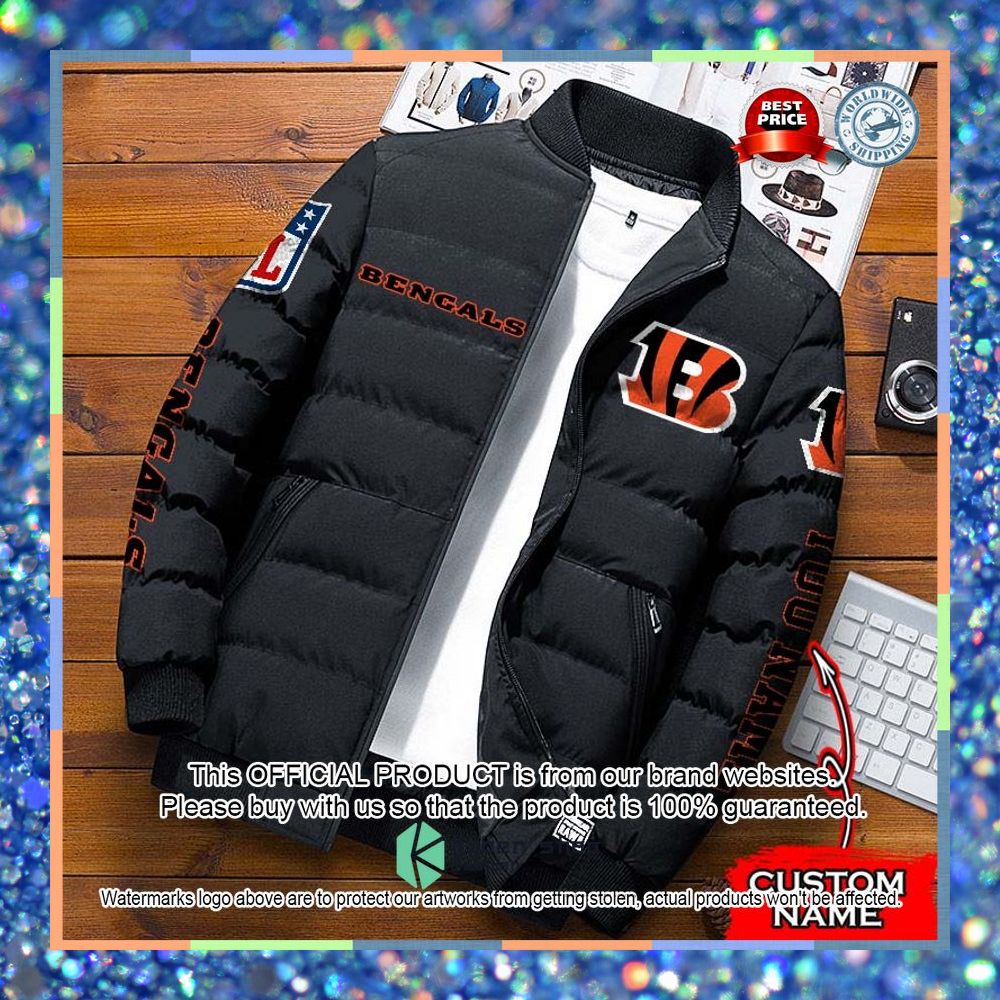 NFL Cincinnati Bengals Custom Name Puffer Down Jacket 6 NFL Cincinnati Bengals Custom Name Puffer Down Jacket word2