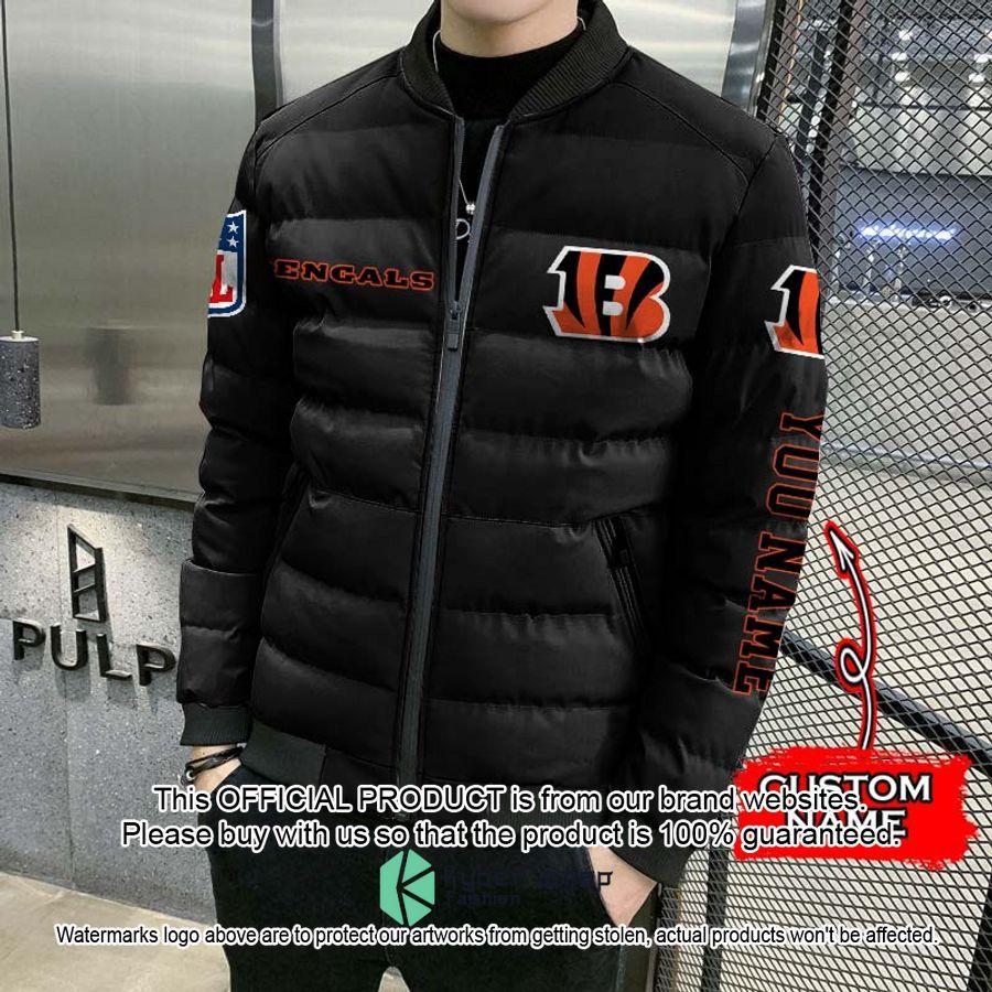 NFL Cincinnati Bengals Custom Name Puffer Down Jacket 3 NFL Cincinnati Bengals Custom Name Puffer Down Jacket word2