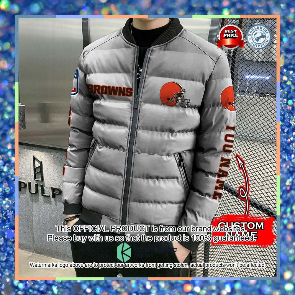 NFL Cleveland Browns Custom Name Puffer Down Jacket 10 NFL Cleveland Browns Custom Name Puffer Down Jacket word3