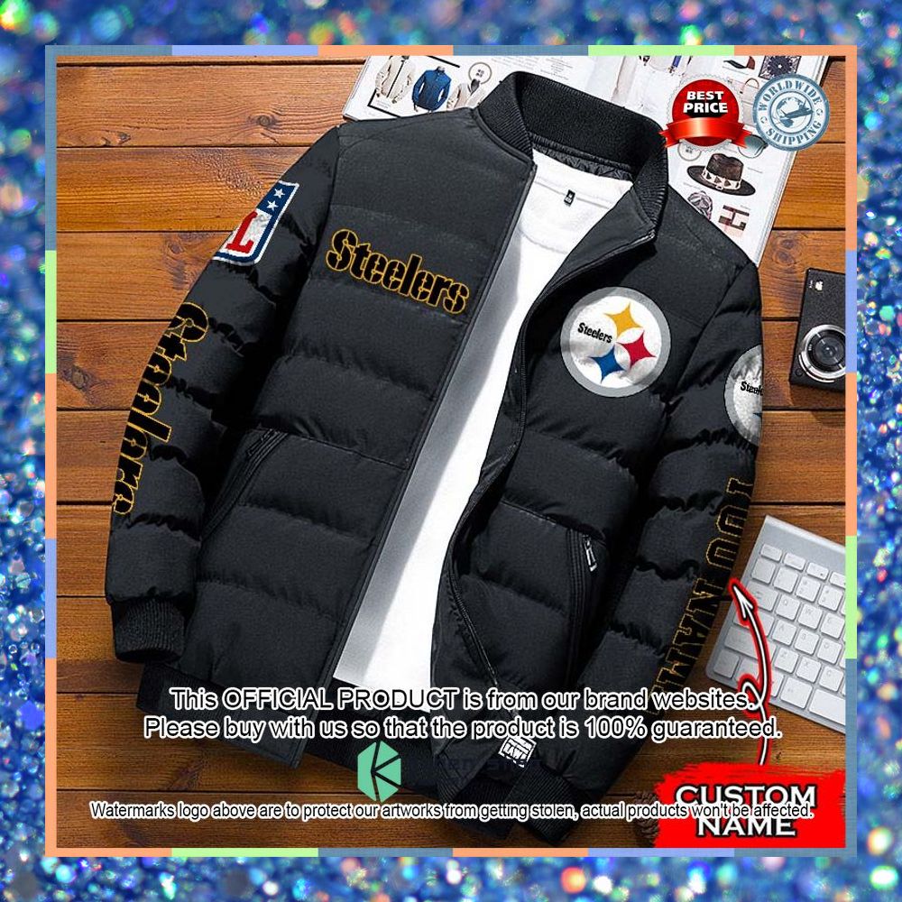 NFL Pittsburgh Steelers Custom Name Puffer Down Jacket 6 NFL Pittsburgh Steelers Custom Name Puffer Down Jacket word2