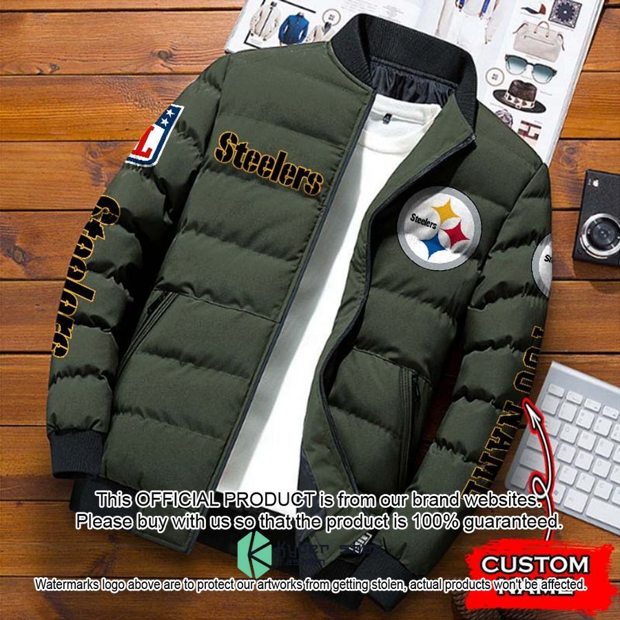 NFL Pittsburgh Steelers Custom Name Puffer Down Jacket 4 NFL Pittsburgh Steelers Custom Name Puffer Down Jacket word2
