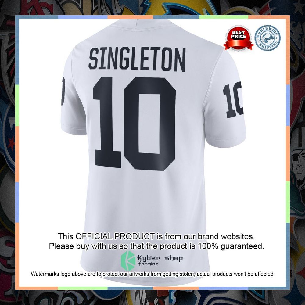Nicholas Singleton Penn State Nittany Lions NIL Replica Football White Football Jersey 7 Nicholas Singleton Penn State Nittany Lions NIL Replica Football White Football Jersey word2