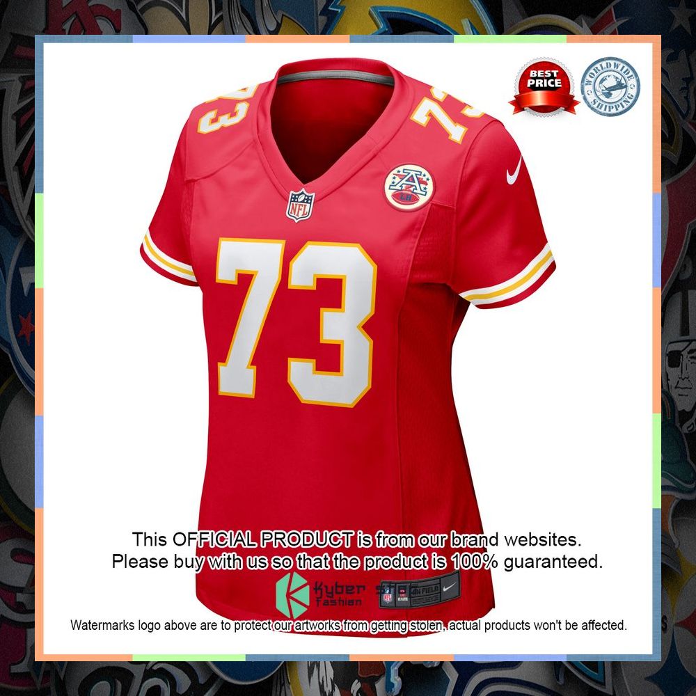 Nick Allegretti Kansas City Chiefs Women's Red Football Jersey 6 Nick Allegretti Kansas City Chiefs Women's Red Football Jersey word3