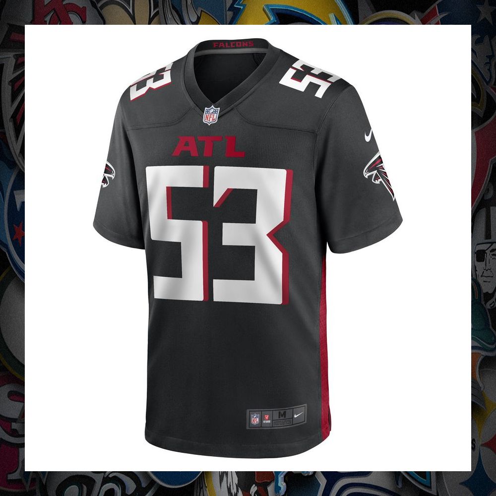 Nick Kwiatkoski Atlanta Falcons Nike Black Football Jersey 6 Nick Kwiatkoski Atlanta Falcons Nike Black Football Jersey word2