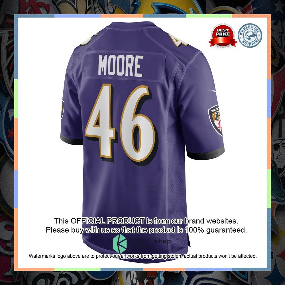 Nick Moore Baltimore Ravens Purple Football Jersey 7 Nick Moore Baltimore Ravens Purple Football Jersey word1