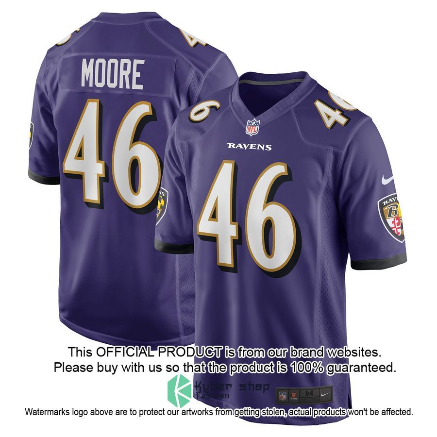 Nick Moore Baltimore Ravens Purple Football Jersey 4 Nick Moore Baltimore Ravens Purple Football Jersey word1