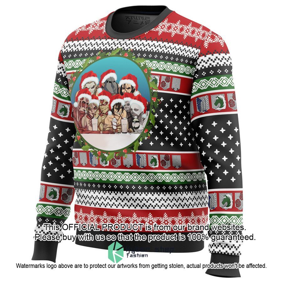 Nine Titans Attack on Titan Ugly Christmas Sweater 3 Nine Titans Attack on Titan Ugly Christmas Sweater word3